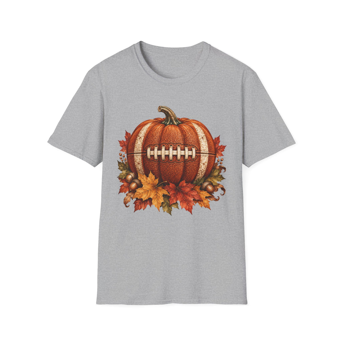 Fall Pumpkin Football Thanksgiving T-Shirt