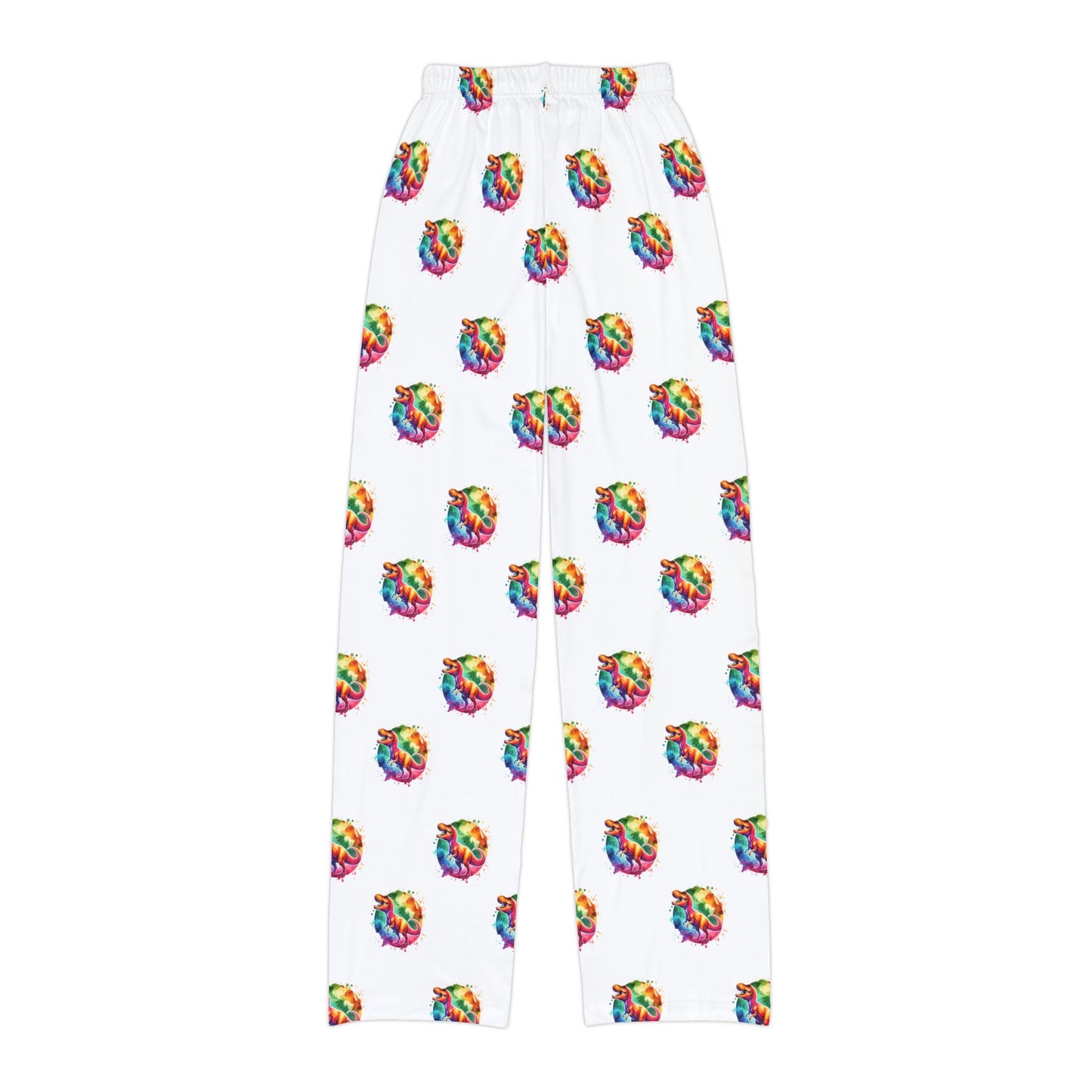 Colorful T Rex Kids Lounge Pants, Comfortable Pajama Pants, Fun Casual Wear, Summer Lounge, Birthday Gift for Kids, Playtime Pants