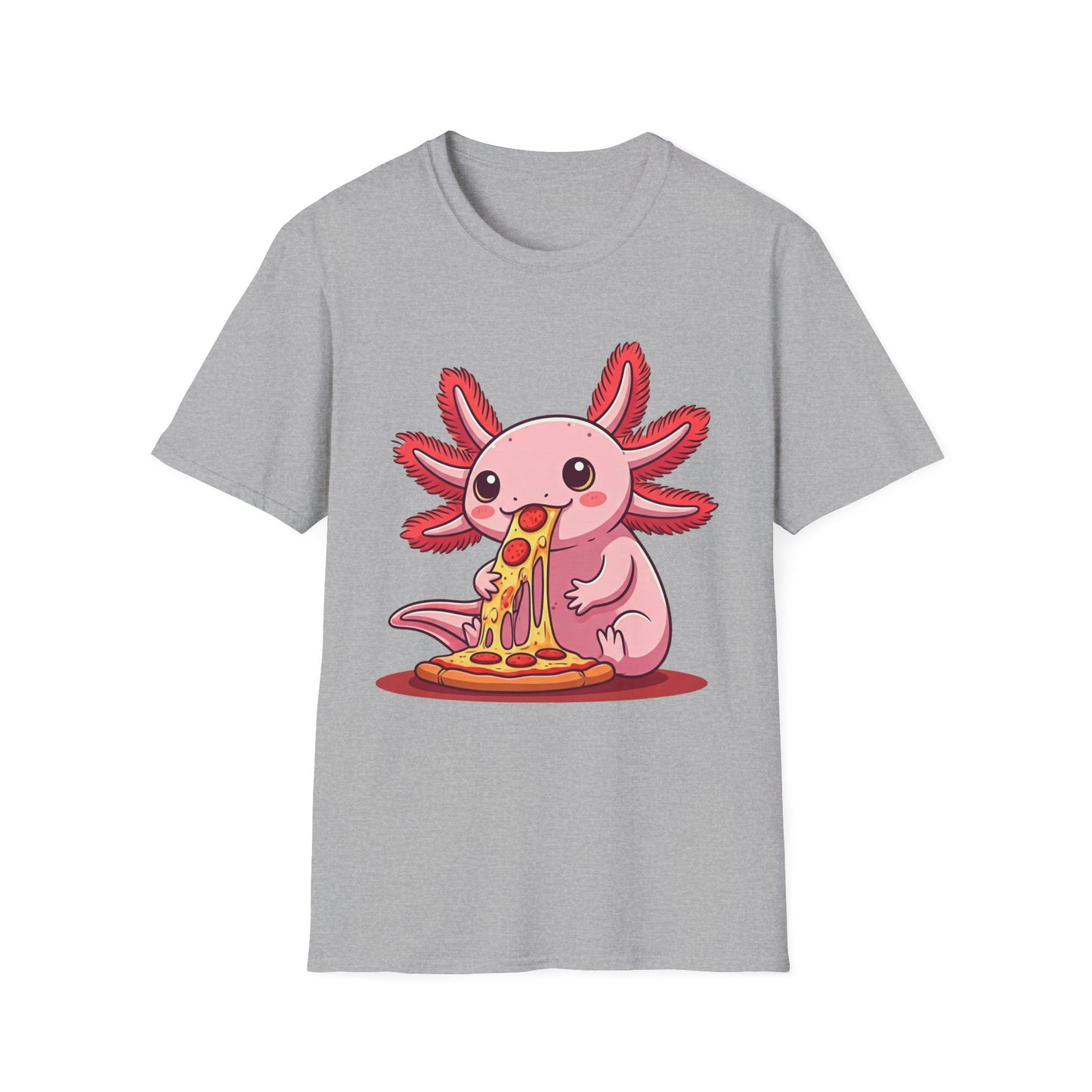 Axolotl Pizza Unisex Softstyle T-Shirt