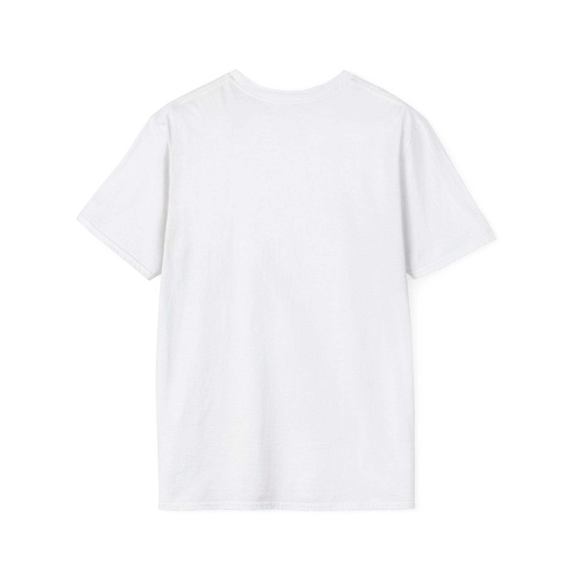 Back of blank t shirt white