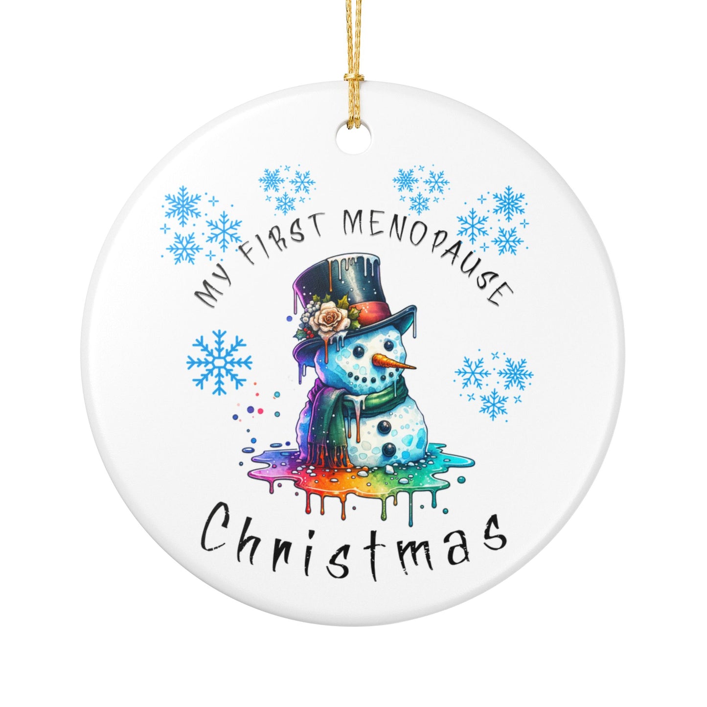 My First Menopause Christmas Ornament | Fun Ceramic Decoration for Holidays, Gift for Women, Cute Snowman Design, Festive Keepsake, [...]