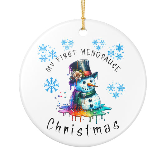 My First Menopause Christmas Ornament | Fun Ceramic Decoration for Holidays, Gift for Women, Cute Snowman Design, Festive Keepsake, [...]