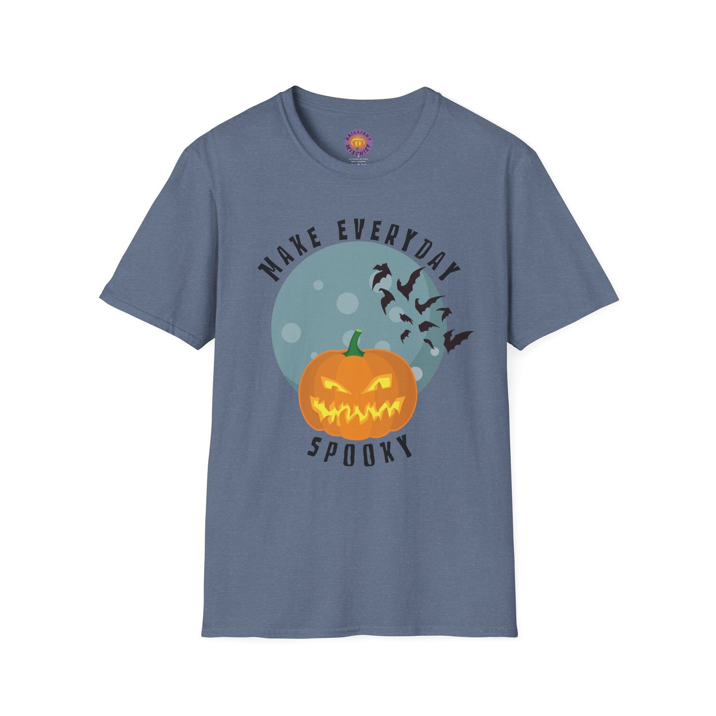 Halloween Spooky T-Shirt, Unisex Halloween Tee, Cute Pumpkin Shirt, Everyday Spooky Apparel, Fall Fashion, Halloween Gift