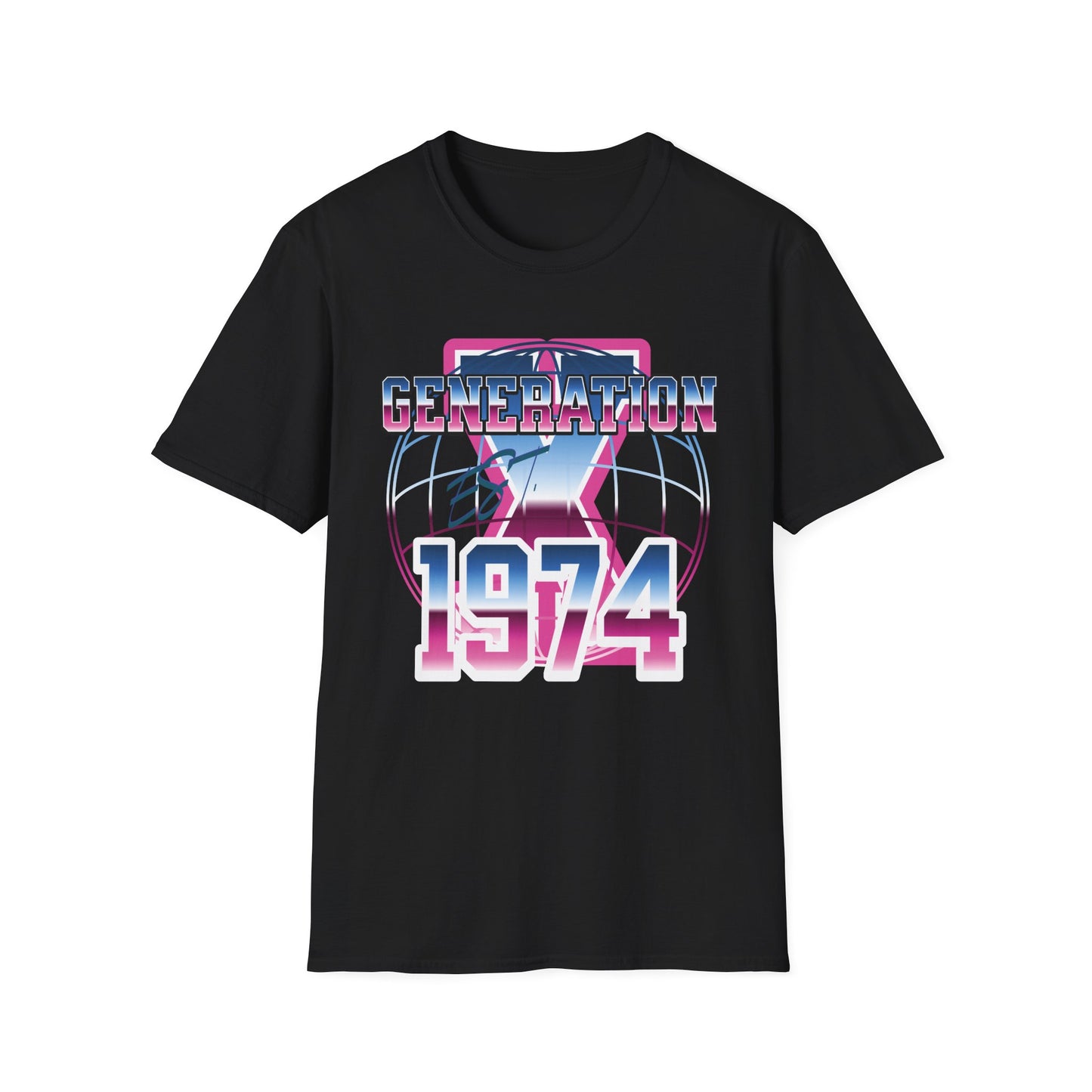 Retro Generation X 1974 T-Shirt, Unisex Nostalgia Tee, Vintage Style Gift, Casual Outfit, Unique Birthday Apparel