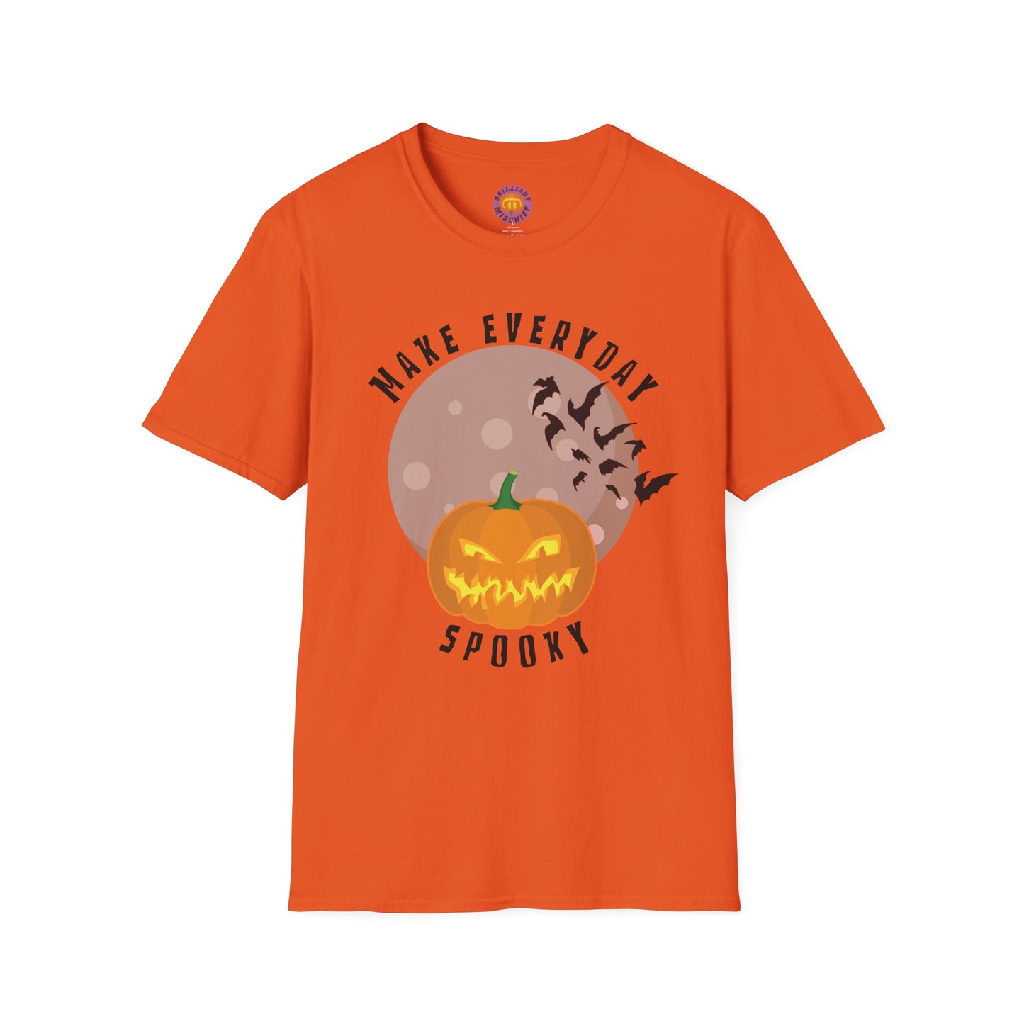 Halloween Spooky T-Shirt, Unisex Halloween Tee, Cute Pumpkin Shirt, Everyday Spooky Apparel, Fall Fashion, Halloween Gift