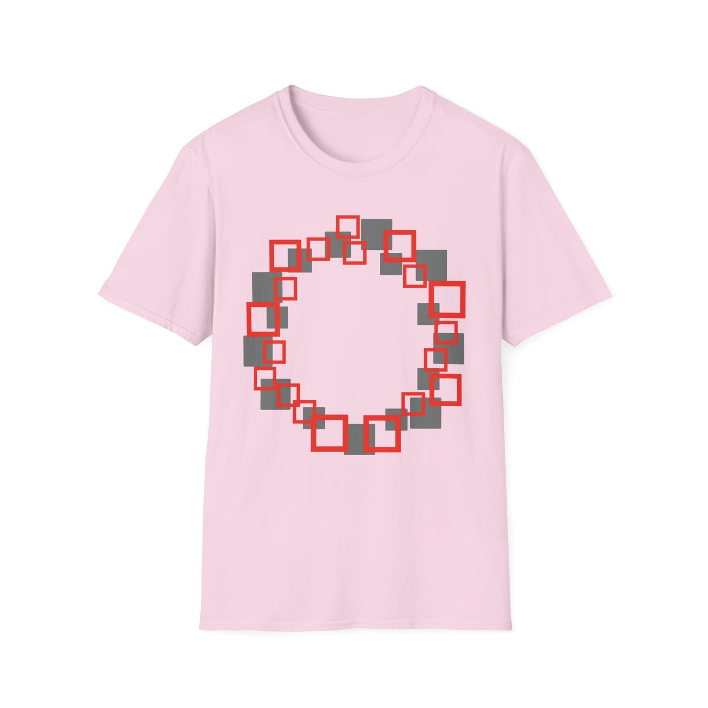 Squares make a Circle Unisex Softstyle T-Shirt