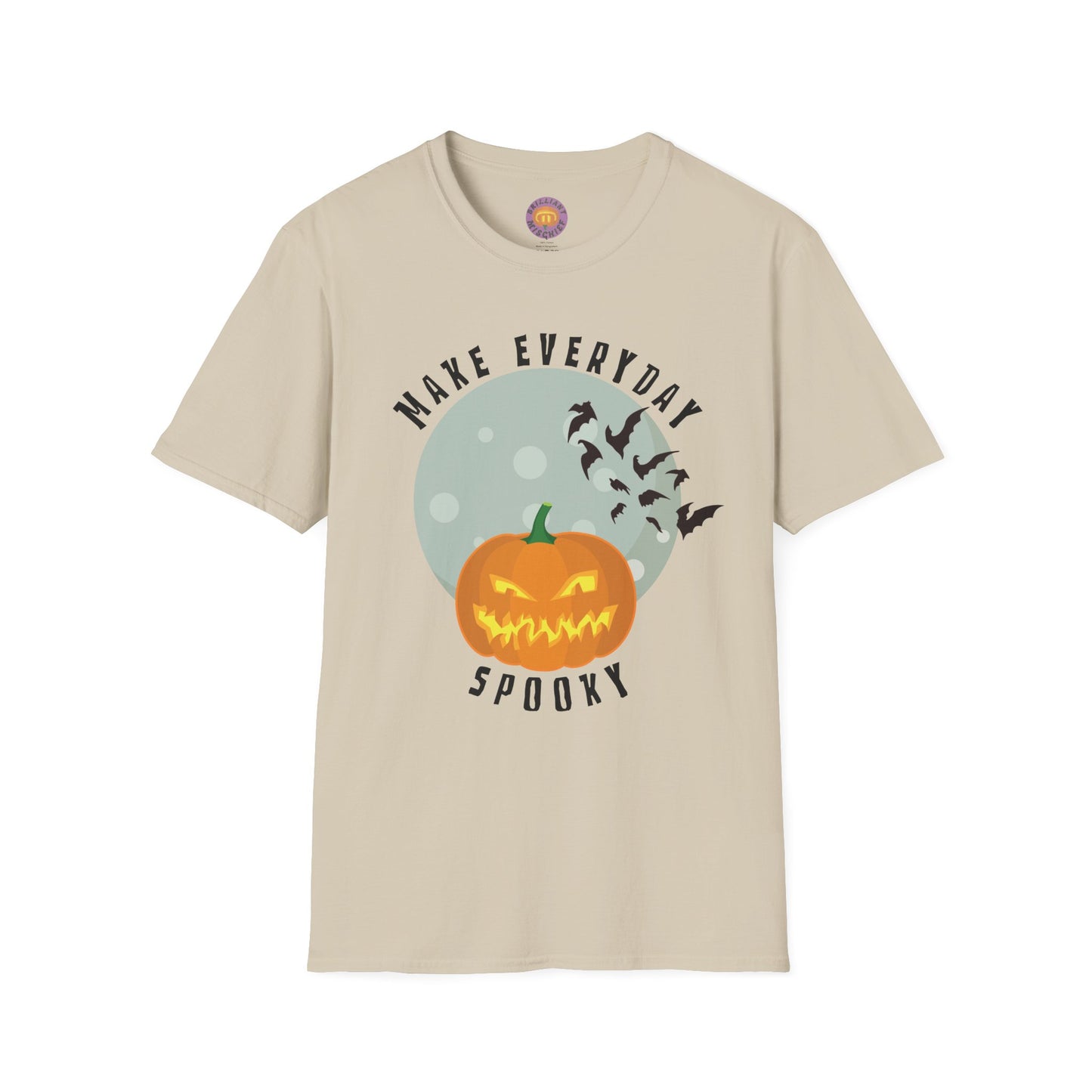 Halloween Spooky T-Shirt, Unisex Halloween Tee, Cute Pumpkin Shirt, Everyday Spooky Apparel, Fall Fashion, Halloween Gift