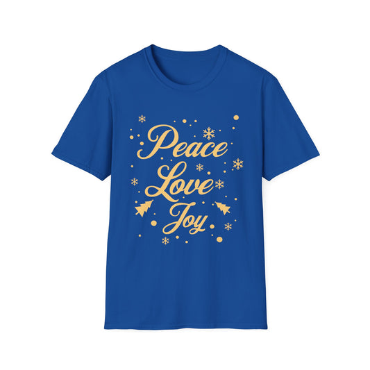Christmas Peace Love Joy Unisex Softstyle T-Shirt