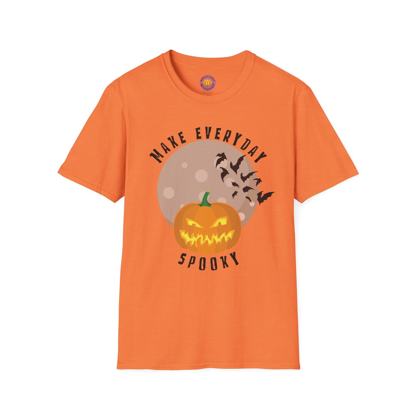 Halloween Spooky T-Shirt, Unisex Halloween Tee, Cute Pumpkin Shirt, Everyday Spooky Apparel, Fall Fashion, Halloween Gift