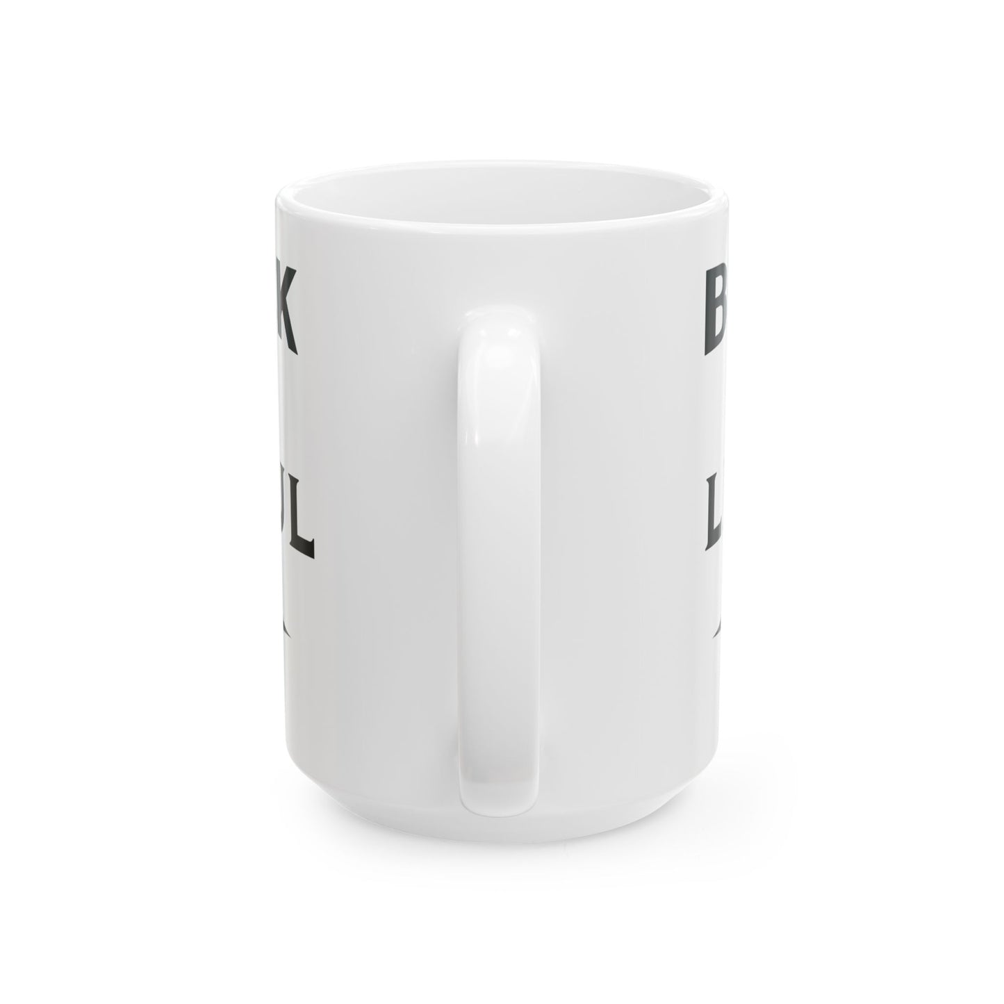 Black Like my Soul Coffee Lovers Ceramic Mug | Funny Gift for Coffee Addicts, Kitchen Decor, 15oz Size, Office Merchandise, Unique Gift