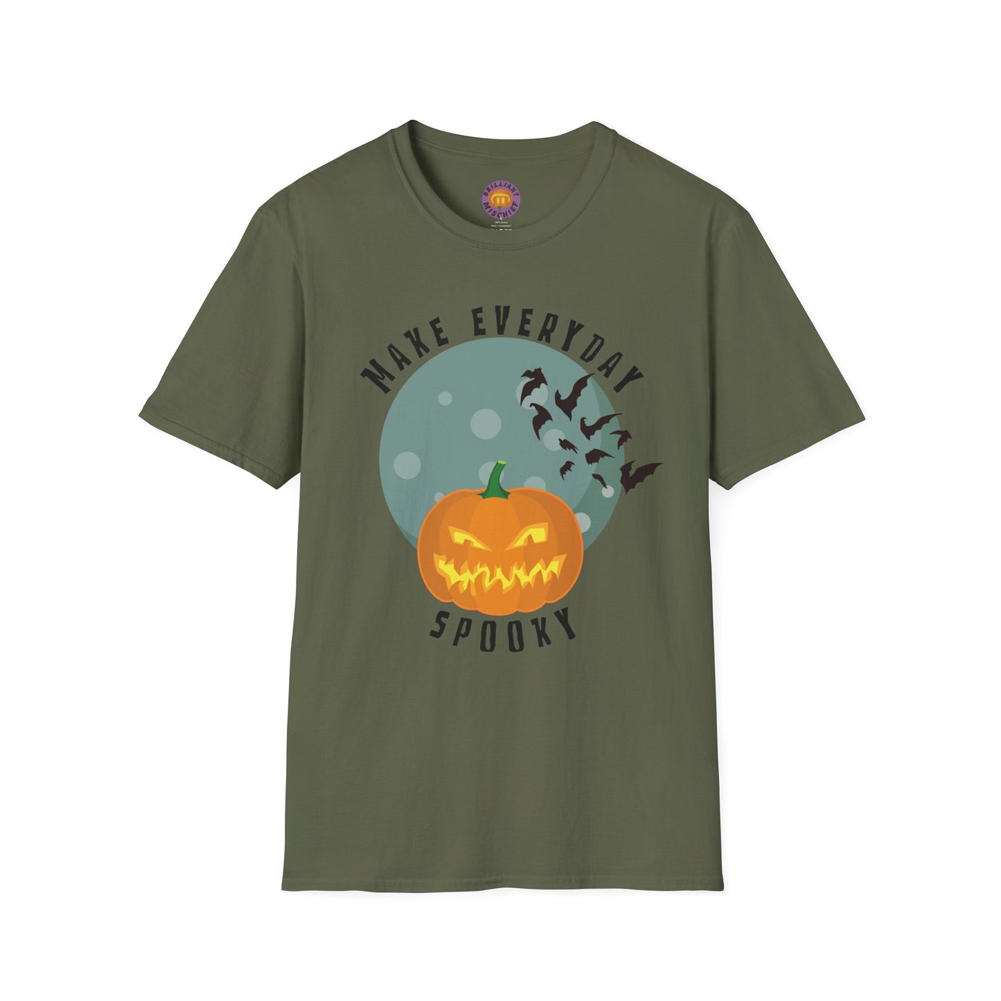 Halloween Spooky T-Shirt, Unisex Halloween Tee, Cute Pumpkin Shirt, Everyday Spooky Apparel, Fall Fashion, Halloween Gift