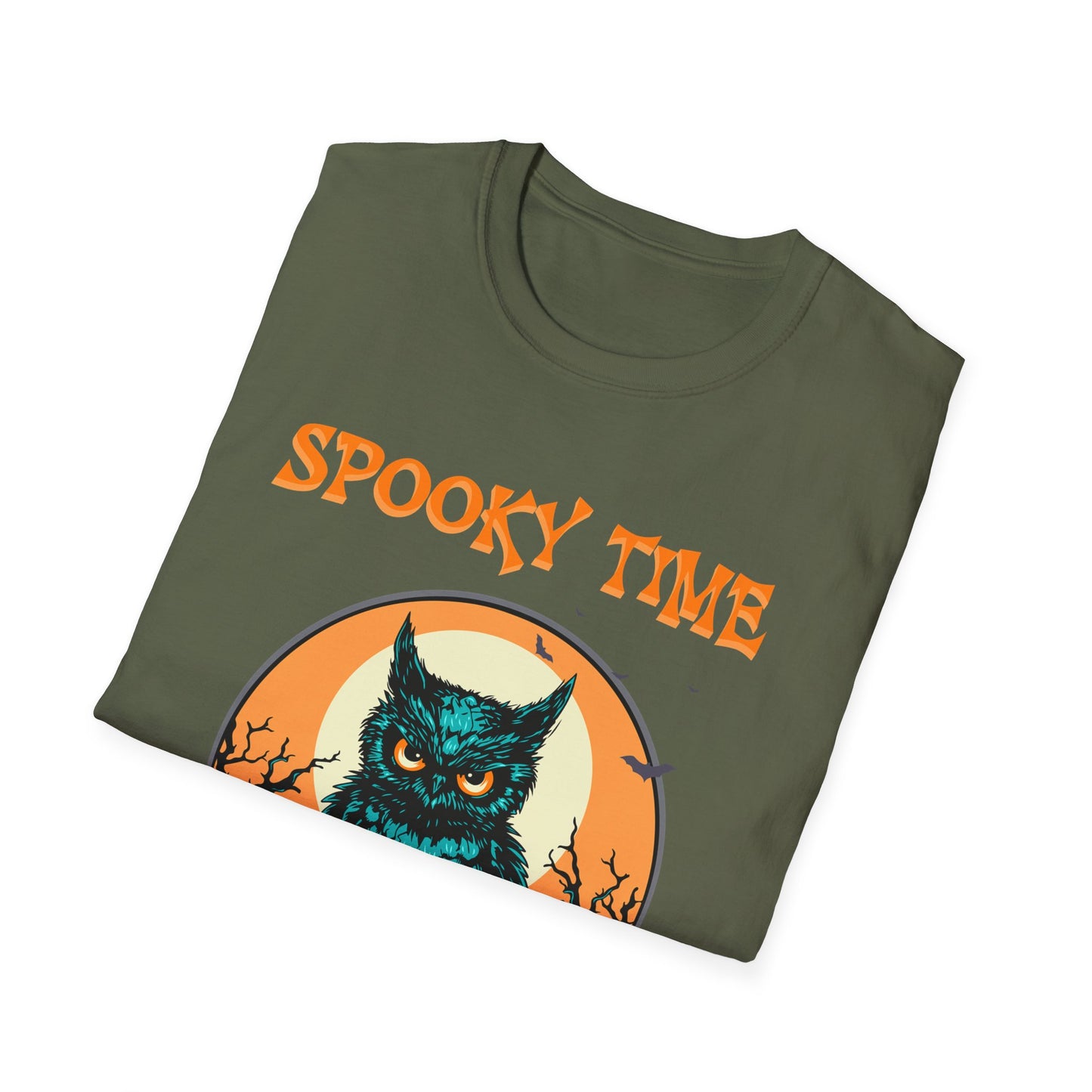 Spooky Owl T-Shirt, Halloween Tee, Fall Fashion, Unisex Graphic Shirt, Pumpkin Shirt, Cozy Casual Wear