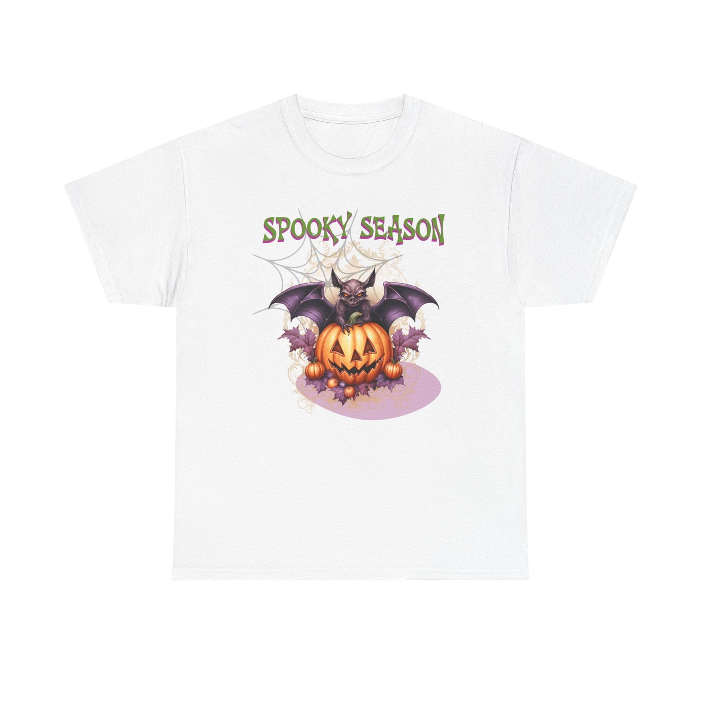 Halloween Graphic Tee, Spooky Bat Season T-Shirt, Unisex Cotton Shirt, Halloween Costume Top, Autumn Apparel, Fall Fashion