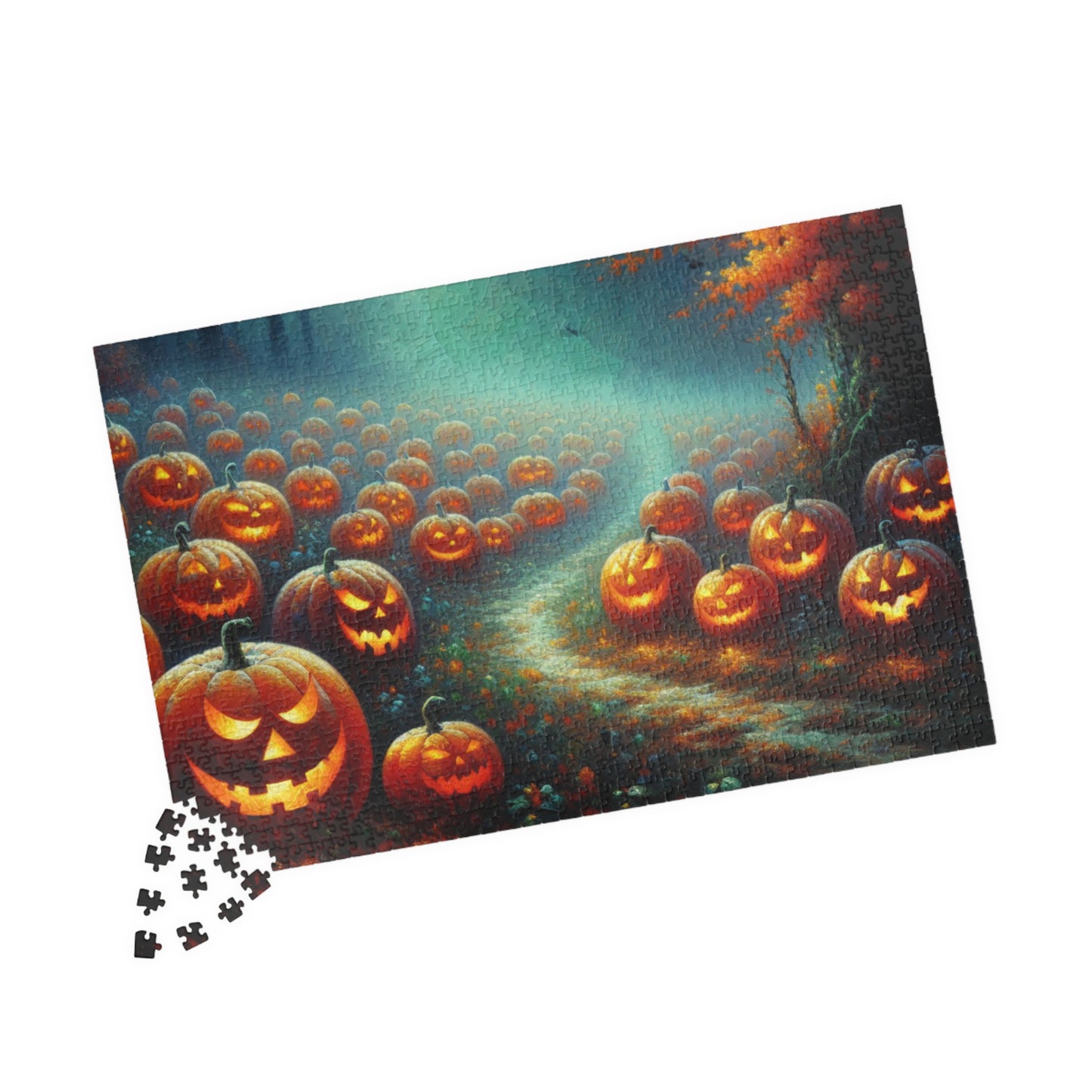 Halloween Pumpkin Puzzle 1014-piece | Spooky Decor, Family Fun, Autumn Activity, Fall Festivities, Halloween Gift