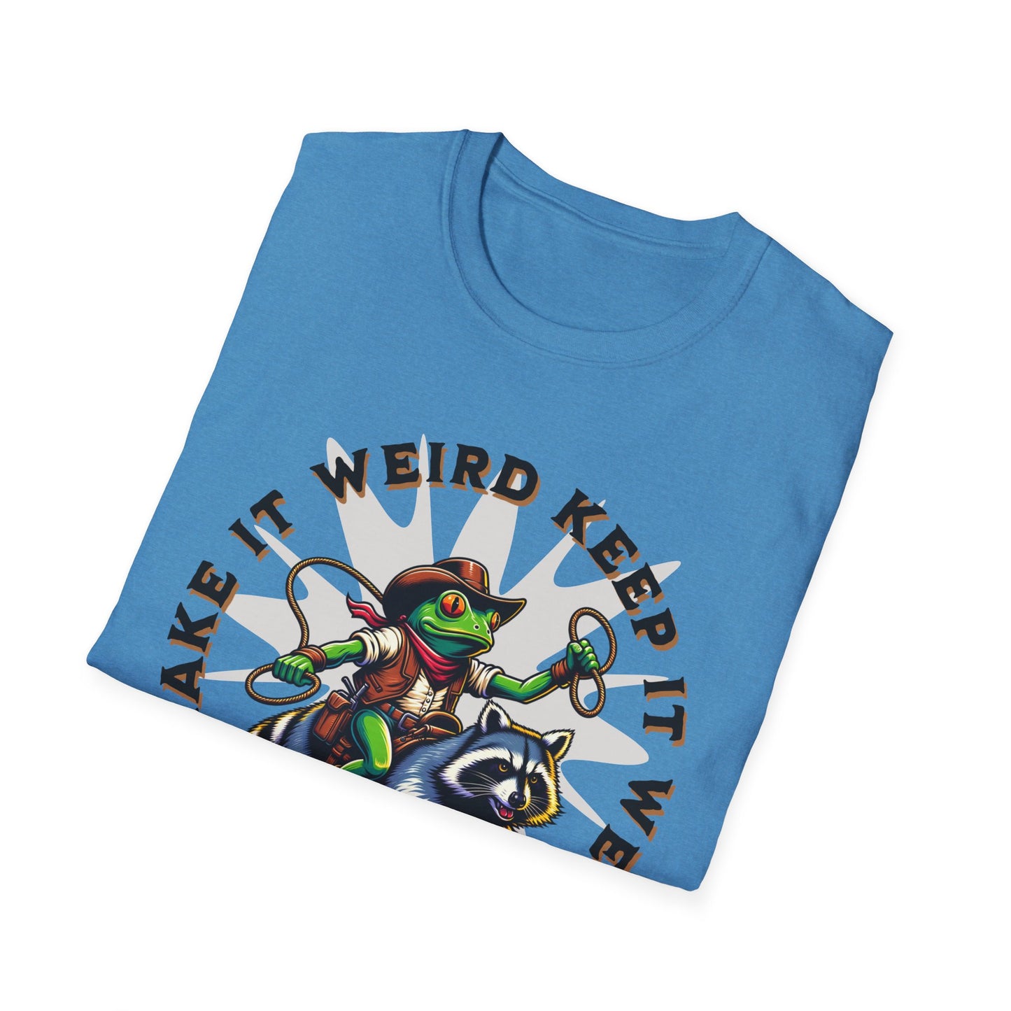 Make It Weird Unisex Softstyle T-Shirt, Quirky Graphic Tee, Fun Gift for Friends, Casual Wear, Unique Shirt for Parties