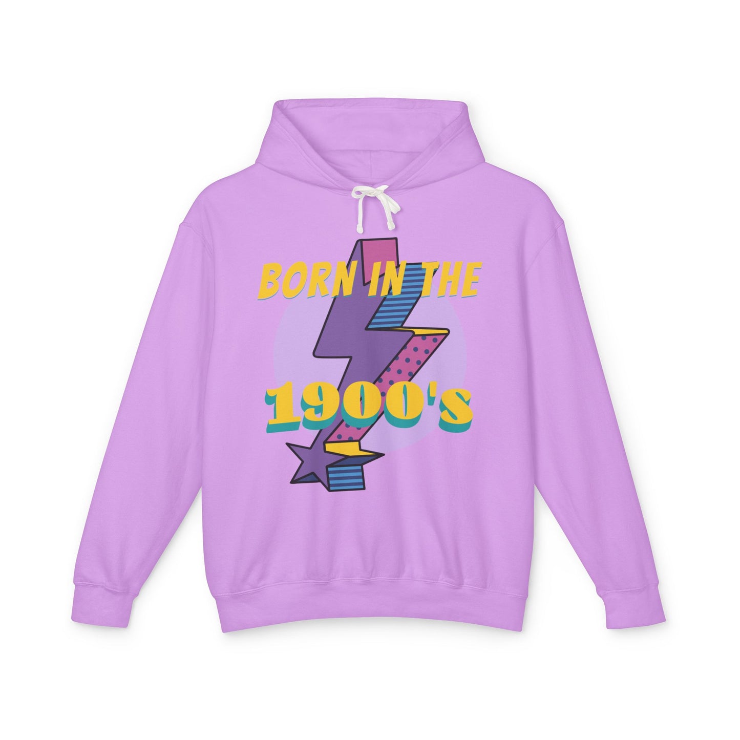 Retro 1900's Unisex Lightweight Hooded Sweatshirt, Vintage Hoodie, Nostalgic Apparel, Gift for Birthday, 80s Style Sweatshirt, Casual [...]