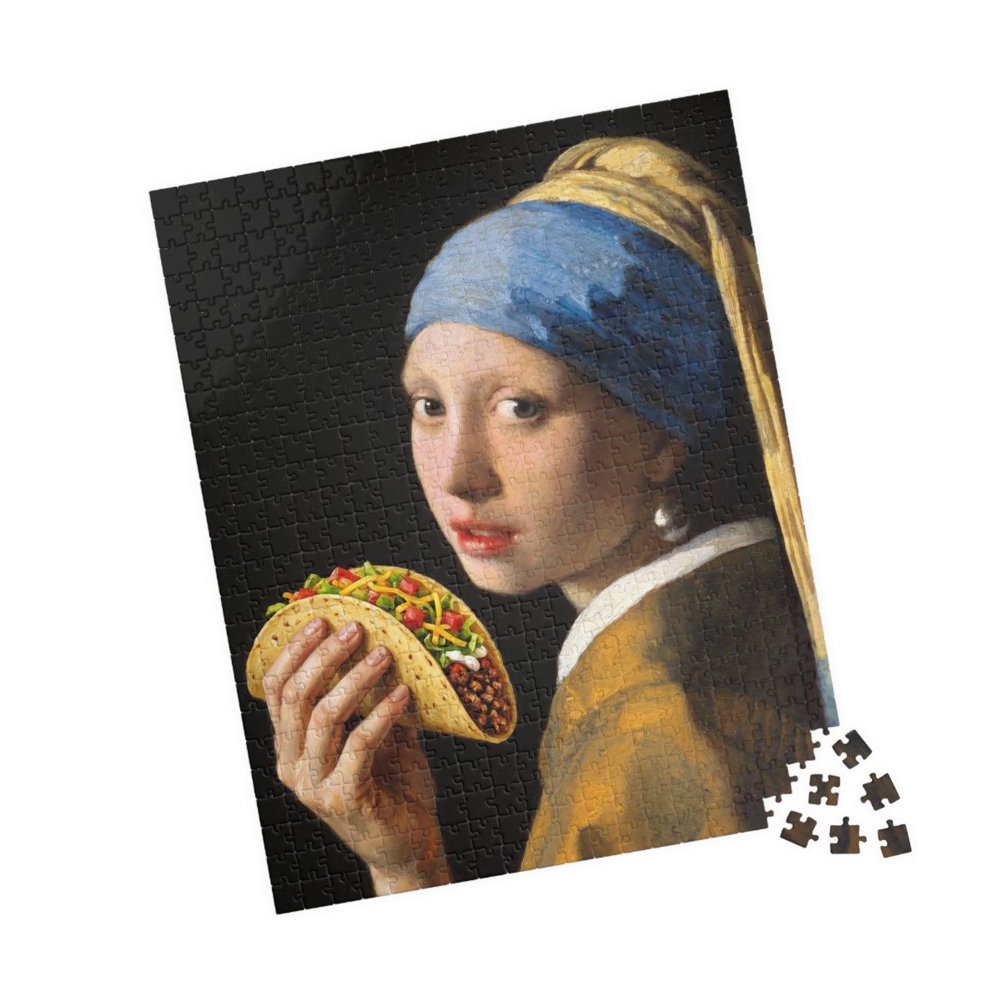 Girl with a ... Taco 520 piece Puzzle