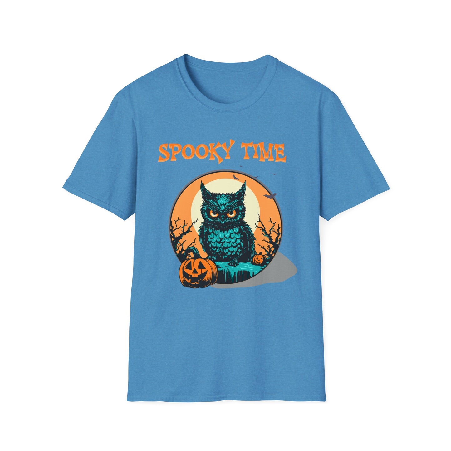 Spooky Owl T-Shirt, Halloween Tee, Fall Fashion, Unisex Graphic Shirt, Pumpkin Shirt, Cozy Casual Wear