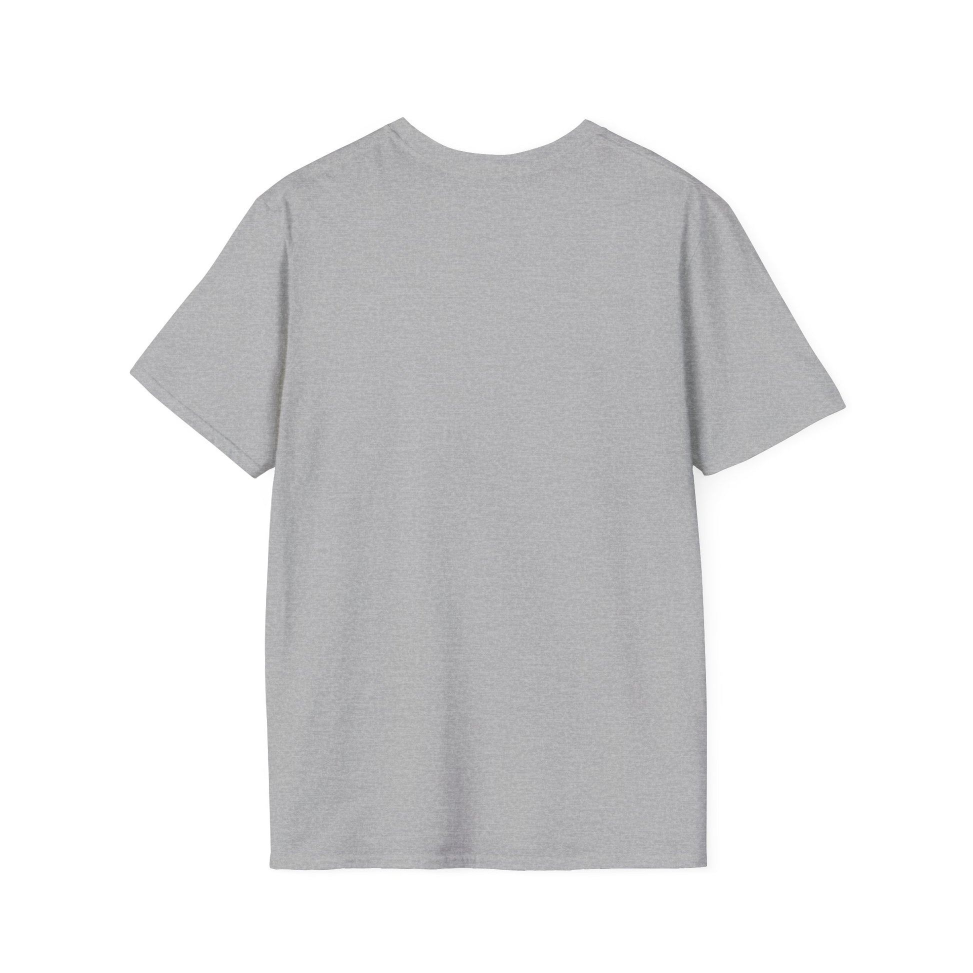 Back of gray t-shirt blank