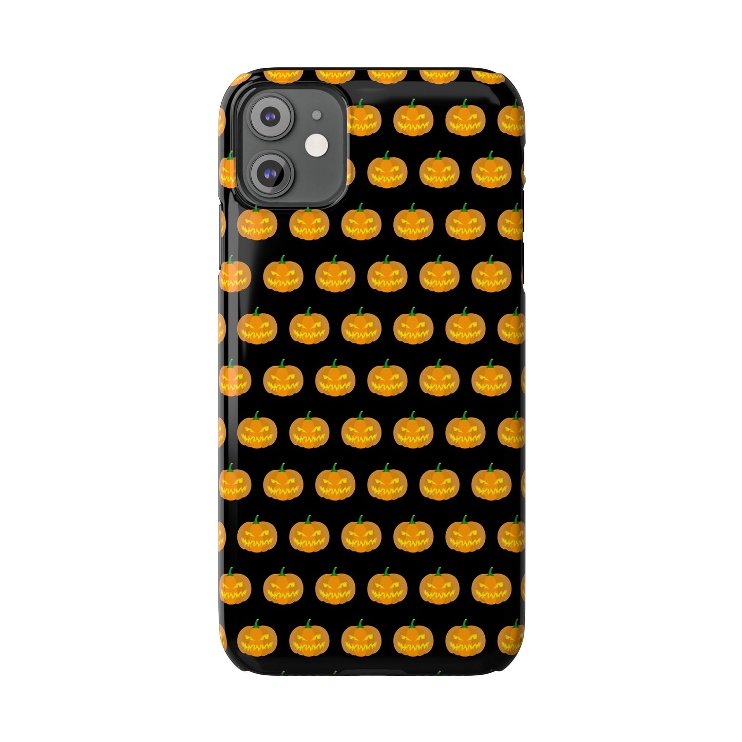 Halloween Pumpkin Slim Phone Cases, Fall Accessories, Cute Cell Phone Covers, Festive Gifts for Halloween Lovers, Seasonal Decor