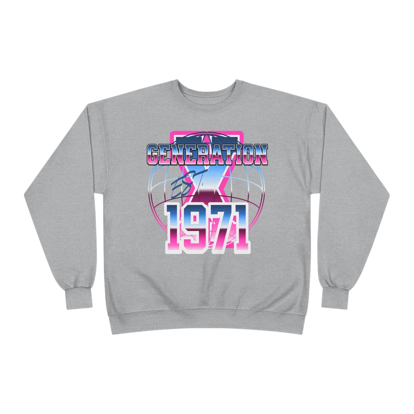 Retro Generation 1971 Sweatshirt, Vintage Crewneck, Unisex Eco-Friendly Clothing, Gift for Retro Lovers, Casual Wear