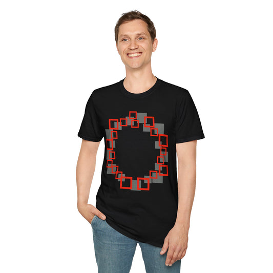 Squares make a Circle Unisex Softstyle T-Shirt