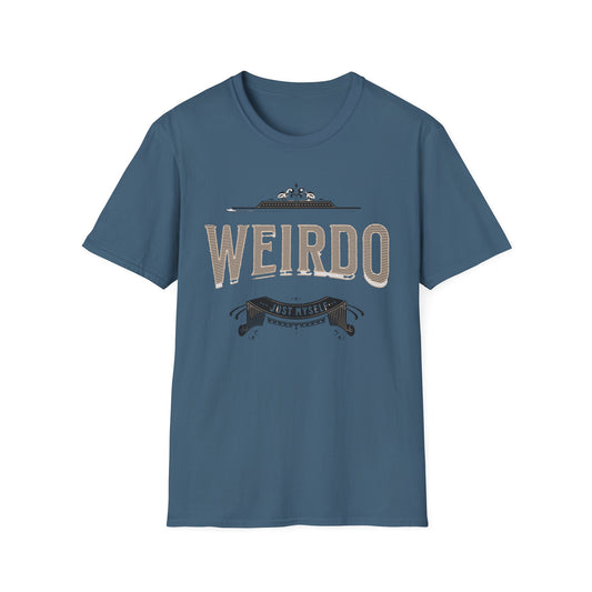 Quirky Weirdo Unisex Softstyle T-Shirt | Funny Graphic Tee for Self-Expression, Casual Wear, Gift for Friends, Birthday, and Everyday