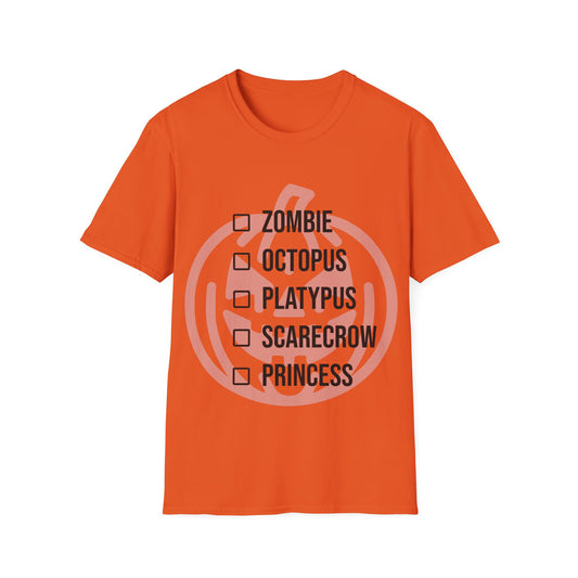 Halloween Checklist Costume T-Shirt