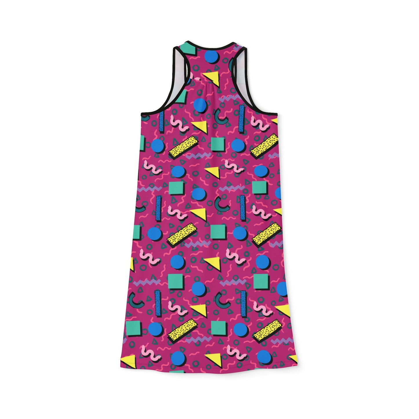 Vibrant Women's Racerback Dress, Fun Casual Wear, Summer Fashion, Festival Outfit, Beach Day Dress, Birthday Gift