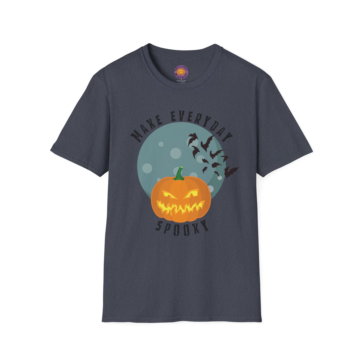 Halloween Spooky T-Shirt, Unisex Halloween Tee, Cute Pumpkin Shirt, Everyday Spooky Apparel, Fall Fashion, Halloween Gift