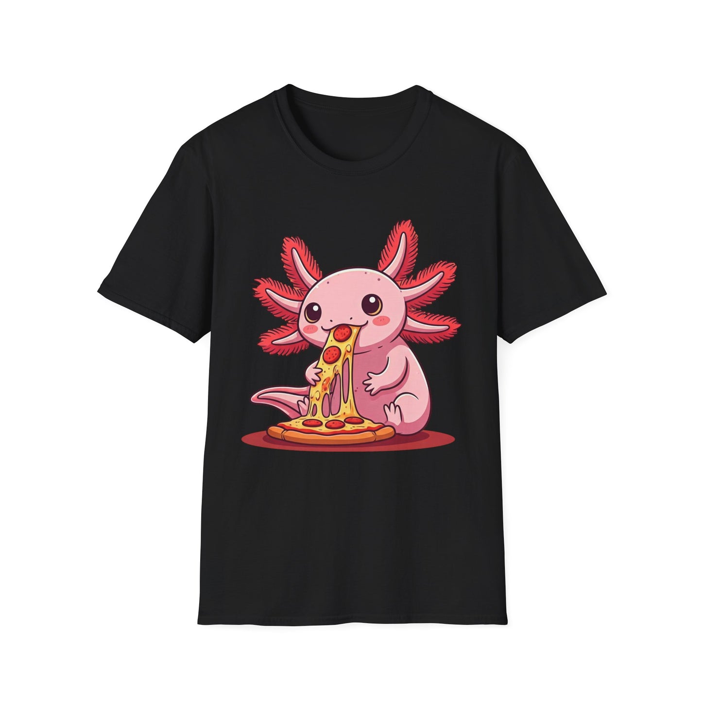 Axolotl Pizza Unisex Softstyle T-Shirt